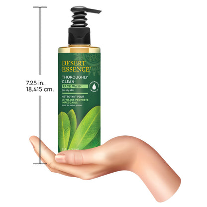 Desert Essence Thoroughly Clean Face Wash, Tea Tree Oil, 8.5 fl oz
