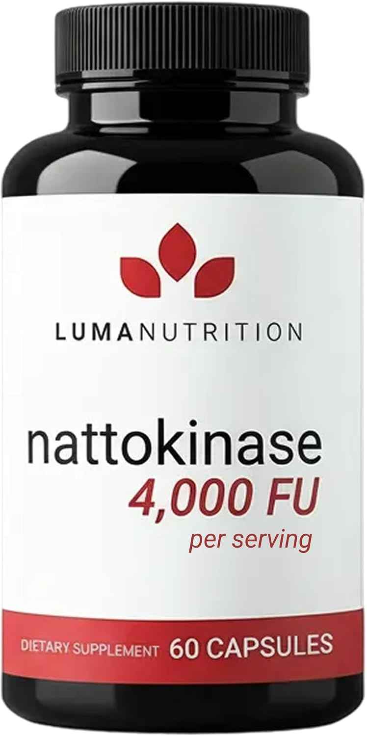 Luma Nutrition Nattokinase Supplement 4000 FU Per Serving - 60 Capsules