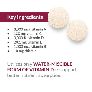 Bariatric Advantage Chewable Essential Multivitamin Without Iron - 200 DV of Key Nutrients - Trace Mineral Support Bariatric Advantage