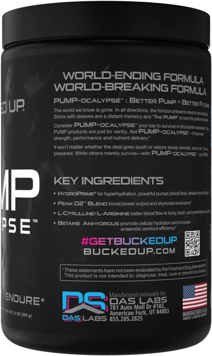 Pump-ocalypse Miami | Nitric Oxide and L Arginine Supplement with Citrulline Malate, GlycerPump | Ultimate N.O. Booster | Lean Muscle Support for Blood Flow, Vascularity, Hydration and Endurance
