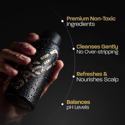 BASED Shower Duo Shampoo & Conditioner Bundle with Peppermint Oil & Coconut Oil, Cleansing Shampoo & Hydrating Conditioner for Men, No Sulfates, Silicones, or Parabens, 12 fl oz (Pack of 2)