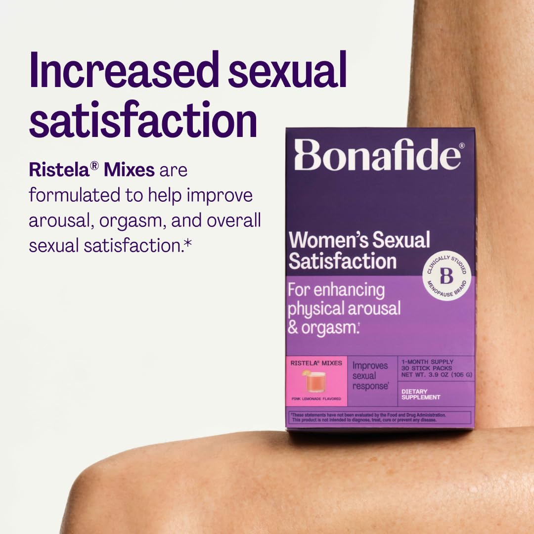 Intimacy Support Supplement for Women – Bonafide Ristela Mixes – Hormone-Free, Clinically Studied – Helps Increase Arousal & Sexual Function – 1-Month Supply