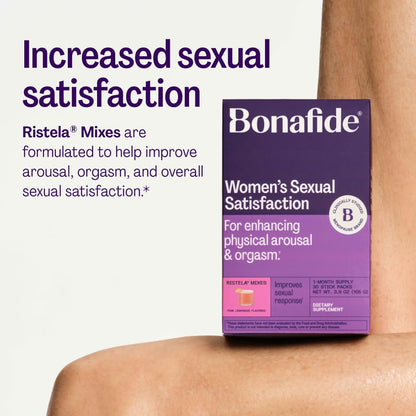 Intimacy Support Supplement for Women – Bonafide Ristela Mixes – Hormone-Free, Clinically Studied – Helps Increase Arousal & Sexual Function – 1-Month Supply