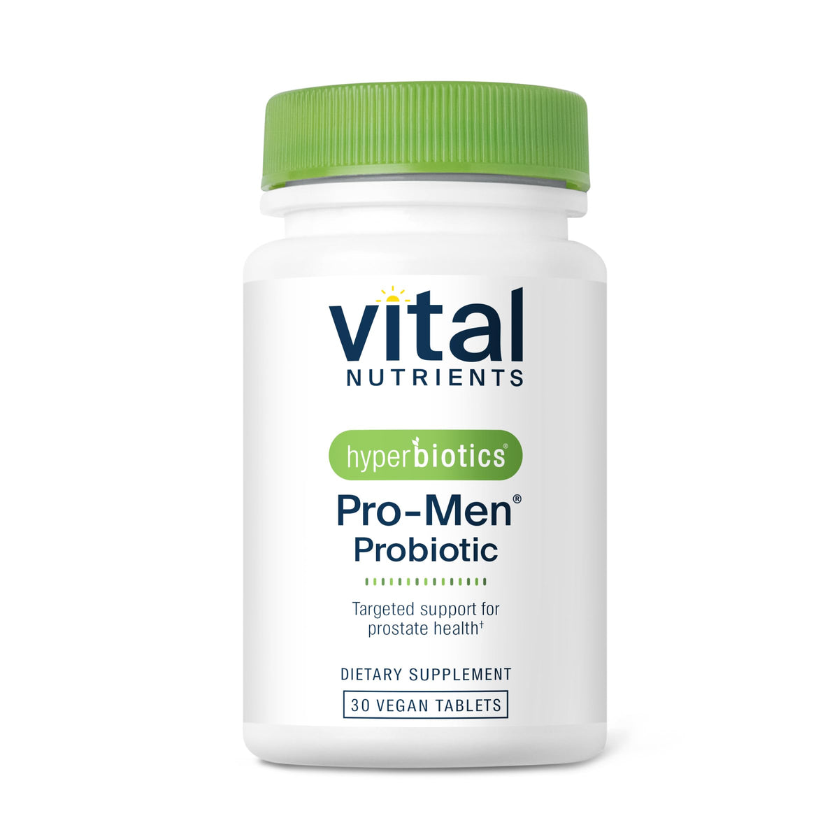 Hyperbiotics Vital Nutrients Pro Men Probiotics | Vegan Advanced Probiotics for Men | Clinically Studied for Prostate Health, Digestive Balance and Gut Health | Gluten, Dairy, Soy Free | 60 Tablets