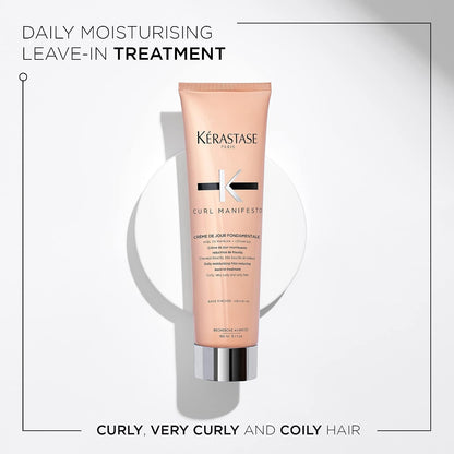 Kérastase Curl Manifesto Crème de Jour – Enhances Curls, 5.07 Fl Oz
