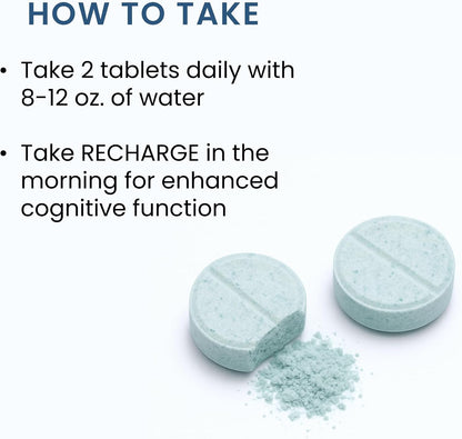 Recharge - Energy & Cognitive Supplement, Methylene Blue, NAD & PQQ, 60ct