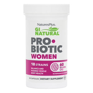 NaturesPlus GI Natural Probiotic Women - 30 Capsules - Digestive & Immune Support, Urinary Tract Health - Includes Cranberry - Gluten Free - 30 Servings Nature's PlusBuy Supplements Australia