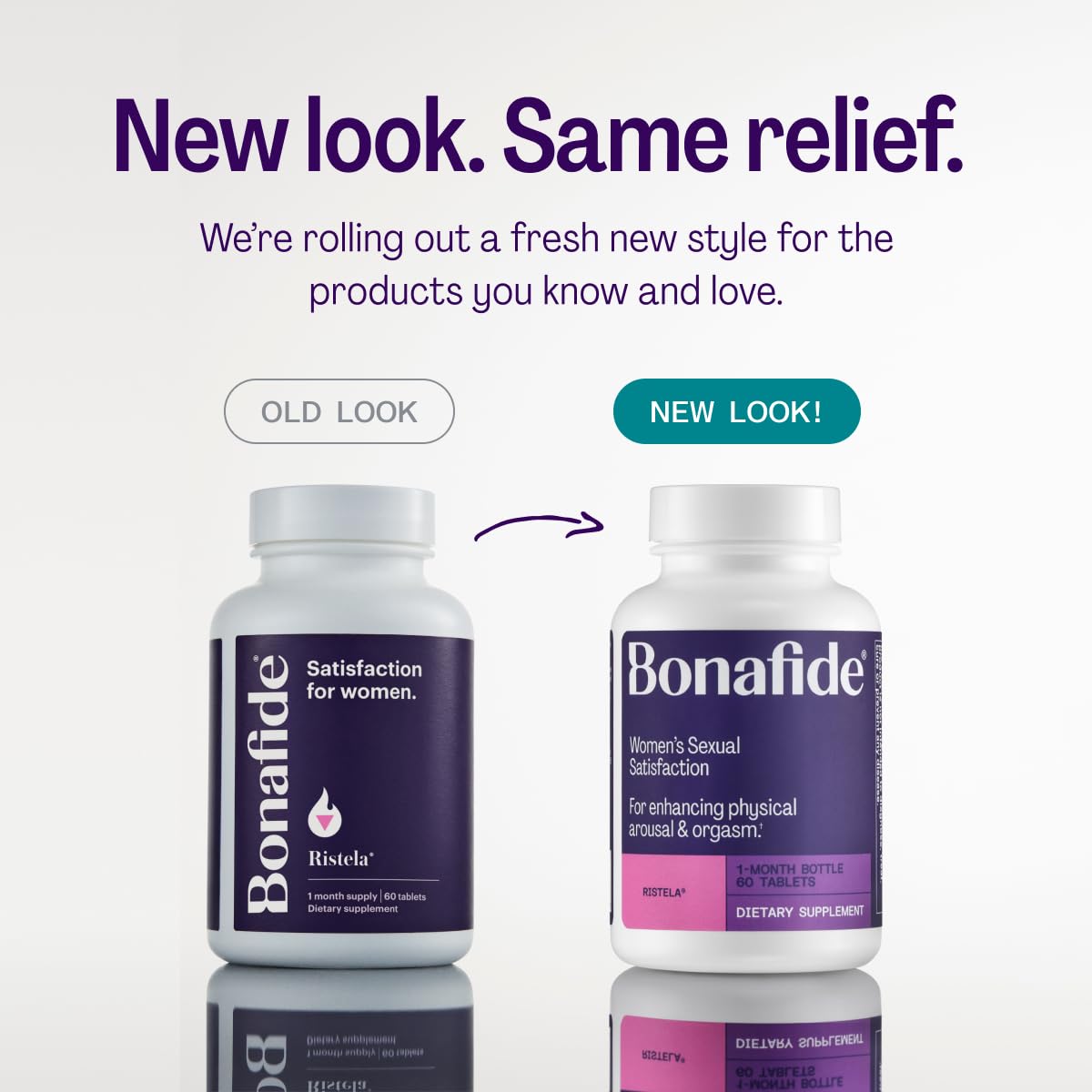 Bonafide Ristela – Hormone-Free, Drug-Free Support for Women’s Sexual Satisfaction – 1 Month Supply (60 Tablets)