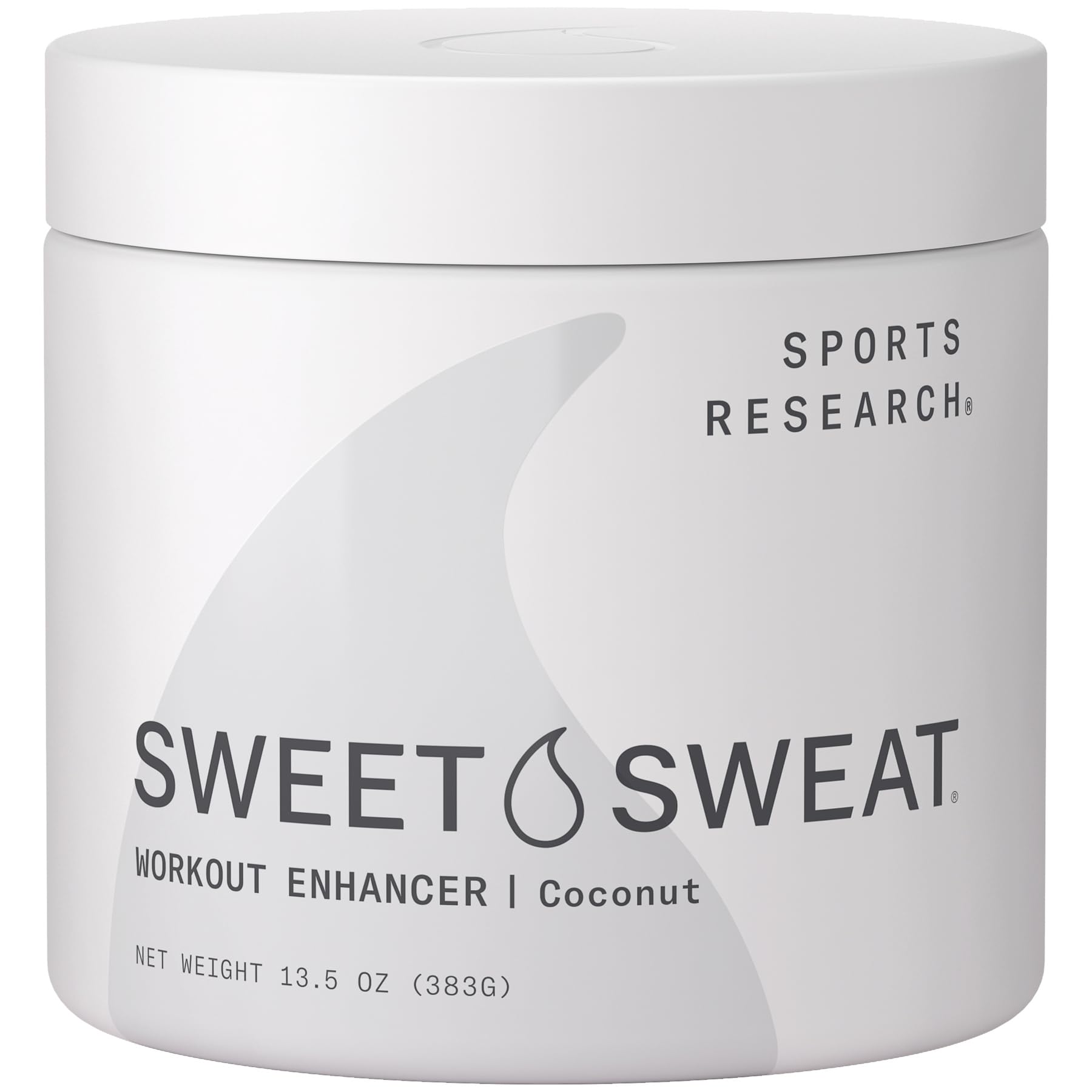 Sports Research Sweet Sweat Coconut Workout Enhancer Gel - Maximize Your Exercise & Sweat Faster - 13.5oz Jar Sports Research buy supplements Au
