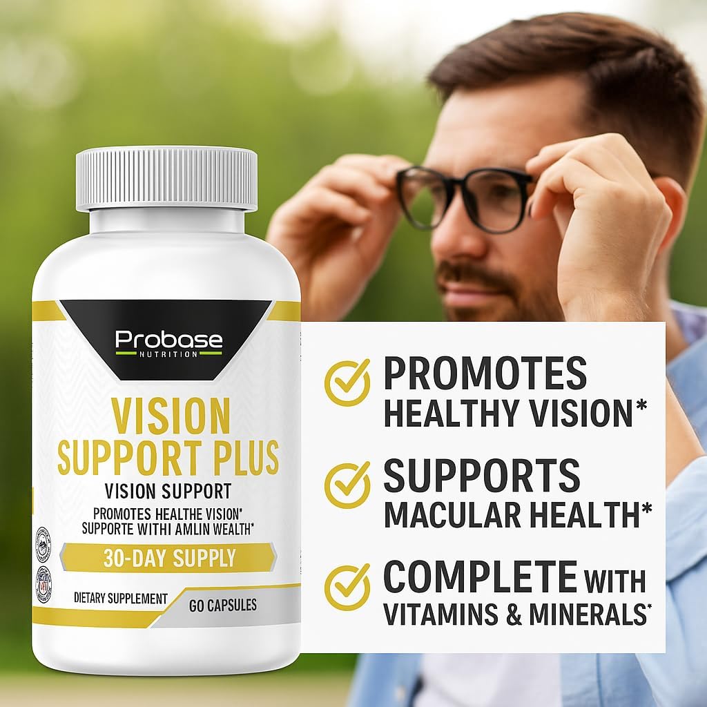 Probase Nutrition Vision Support Plus 60 Capsules 30-Day Supply
