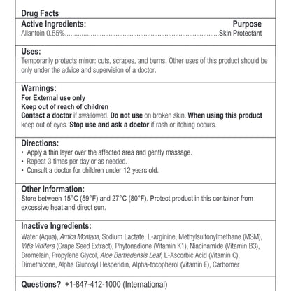 BruiseMD Topical Gel for Bruising and Swelling, 20% Arnica, Bromelain, 2% Vitamin K, 20g (0.7 fl oz) – Advanced Concentrated Bruise Treatment Formula BruiseMDBuy Supplements Australia