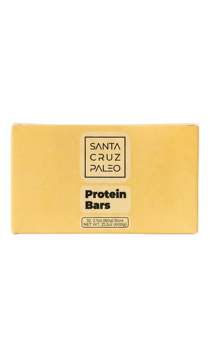 Santa Cruz Paleo Protein Bar – 20g Grass-Fed Whey & Collagen Protein – Wildflower Honey Sweetened, No Seed Oils, High Protein Snack Bar (Chocolate Flavor, Pack of 10)