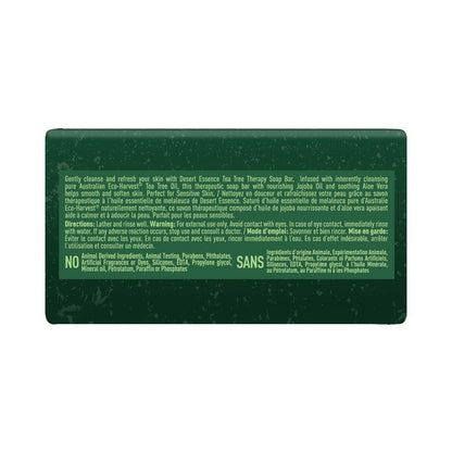 Desert Essence Tea Tree Therapy Soap Bar with Jojoba and Aloe, 5 oz