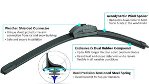 BOSCH 22A20A ICON Beam Wiper Blades - Driver and Passenger Side - Set of 2 Blades (22A & 20A) Bosch buy supplements Au
