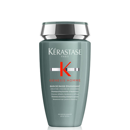 Kerastase Genesis Homme Bain De Masse Shampoo – For Men, 8.5 Fl Oz