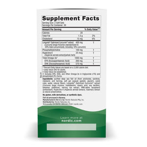 Nordic Naturals Memory Support with Curcumin - 60 Soft Gels - 1000 mg Omega-3 + 400 mg Optimized Curcumin - Memory, Cognition - Contains Phosphatidylcholine & Huperzine A - Non-GMO - 30 Servings Nordic NaturalsBuy Supplements Australia