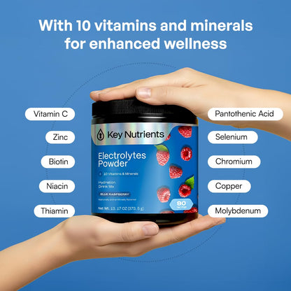 KEY NUTRIENTS Potassium Multivitamin Electrolytes Powder, Lemonade, 90 Serv