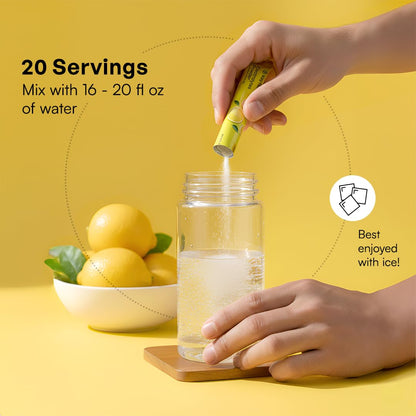 KEY NUTRIENTS Potassium Multivitamin Electrolytes Powder, Lemonade, 90 Serv