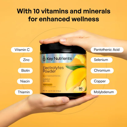 KEY NUTRIENTS Multivitamin Electrolyte Packets, No Sugar Variety Pack, 10Ct