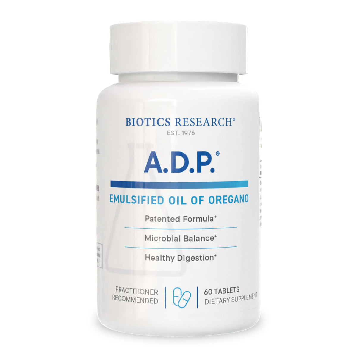 BIOTICS RESEARCH A.D.P. Emulsified Oil of Oregano Tablets for GI Health -Sustained Release for High Absorption Contains Carvacrol, Wild Oregano Oil 50mg/S - Patented Formula -Non GMO –120 Tablets