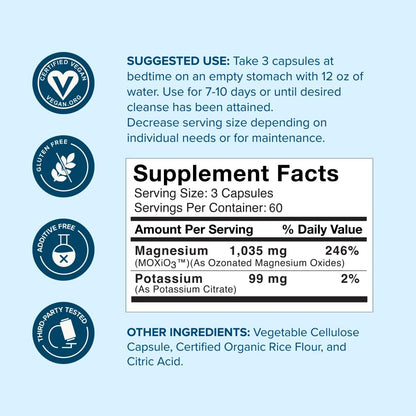nbpure MagO7 - Natural Colon Cleanse & Detox - Occasional Constipation Relief, Stool Softener, & Bloating Support for Men & Women