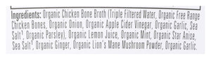 Bonafide Provisions Fresh Organic Be Well Broth with Lemon, Mint & Ginger Organic Chicken Bone Broth, Frozen 8 fl oz - Gluten-Free, Grain-Free, Paleo and Keto Friendly Bonafide Provisions buy supplements Au