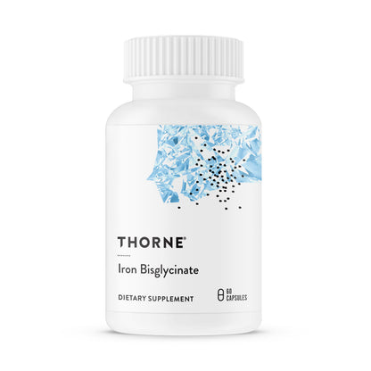 THORNE - Iron Bisglycinate - 25 mg Iron Supplement for Enhanced Absorption Without Gastrointestinal Side Effects* - NSF Certified for Sport - Gluten-Free - 60 Servings THORNE buy supplements Au