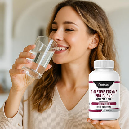 Probase Nutrition Digestive Enzyme Pro Blend 60 Capsules 30-Day Supply
