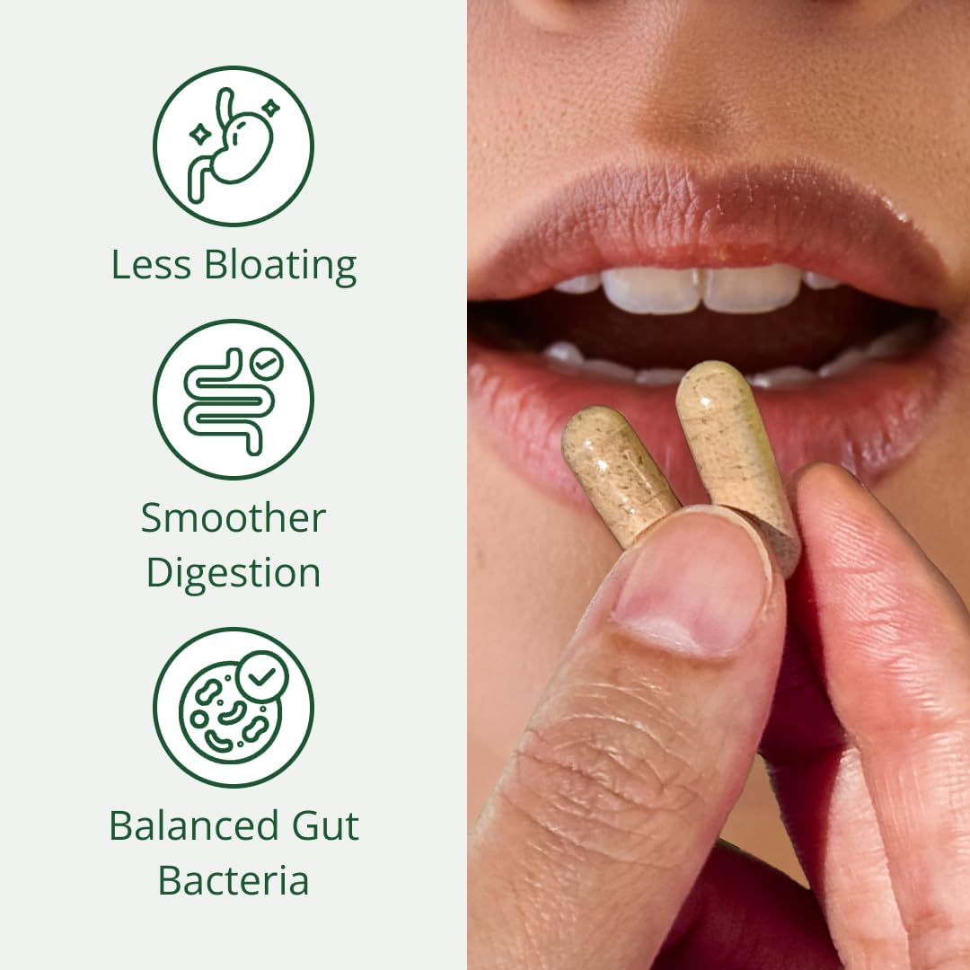 Semaine Health Prebiotics and Probiotics for Women - Women Probiotic + Prebiotic with Standardized Ginger, Psyllium Husk & Acacia Gum, 4 Billion CFU Lactobacillus, 60 Vegetable Capsules