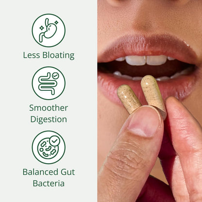 Semaine Health Prebiotics and Probiotics for Women - Women Probiotic + Prebiotic with Standardized Ginger, Psyllium Husk & Acacia Gum, 4 Billion CFU Lactobacillus, 60 Vegetable Capsules