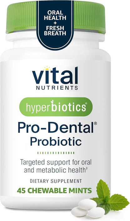 Hyperbiotics Vital Nutrients Gut & Oral Health Bundle – Pro-15 Digestive Prebiotics + Probiotics (60 Time Release Pearls) & Pro-Dental Oral Probiotics with BLIS K12 & M18 (45 Mint Tablets)