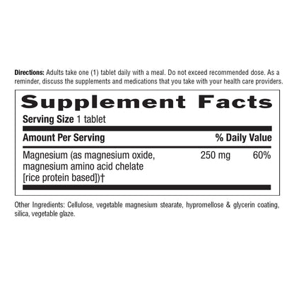 Country Life Chelated Magnesium 250 mg, 240 Tablets