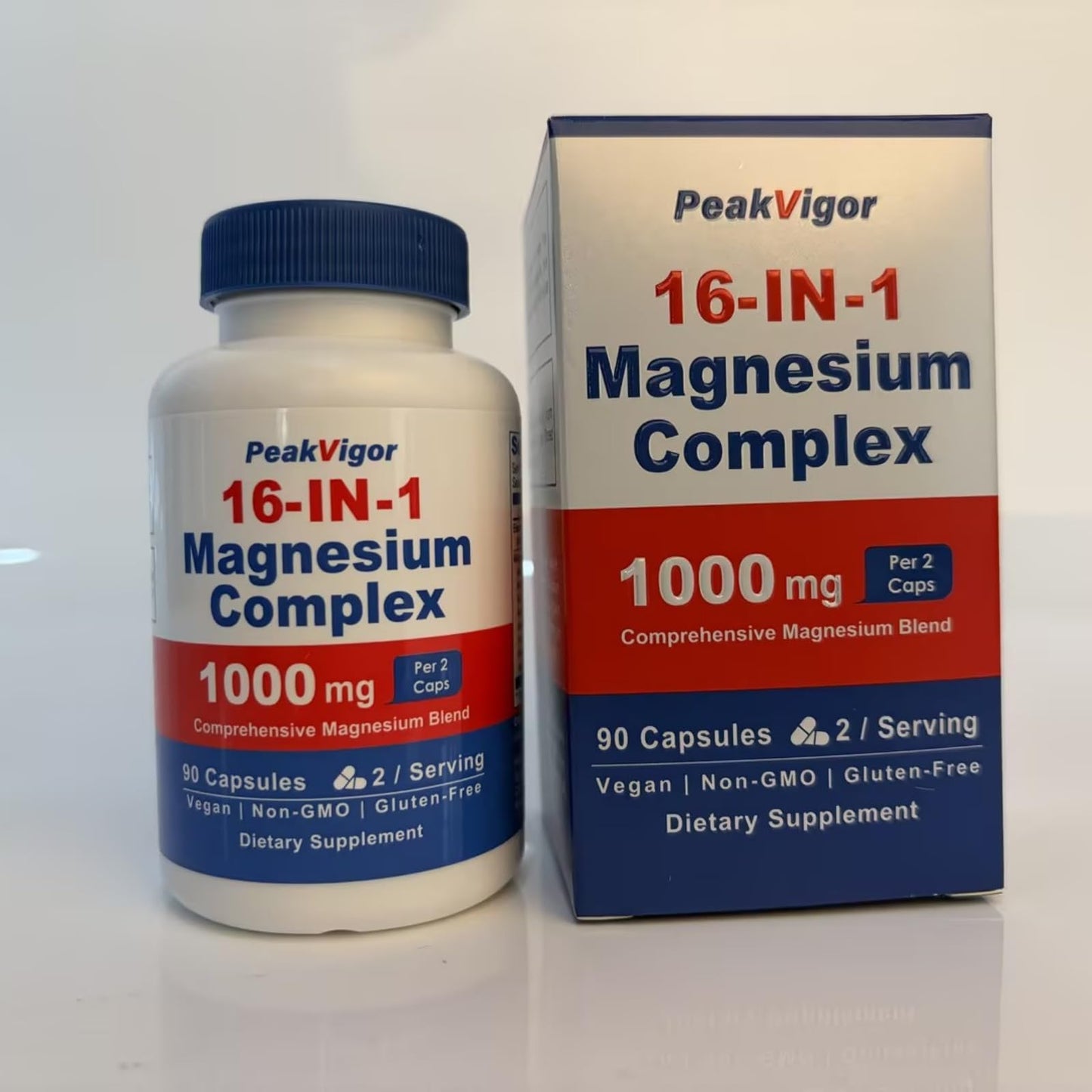 16 in 1 Magnesium Complex, 1000mg Magnesium Complex Supplement for Women with Magnesium Glycinate, Citrate, Orotate, L-Threonate, Malate, Third-Party Tested, Easy-Swallow Vegan Capsules PeakVigor buy supplements Au