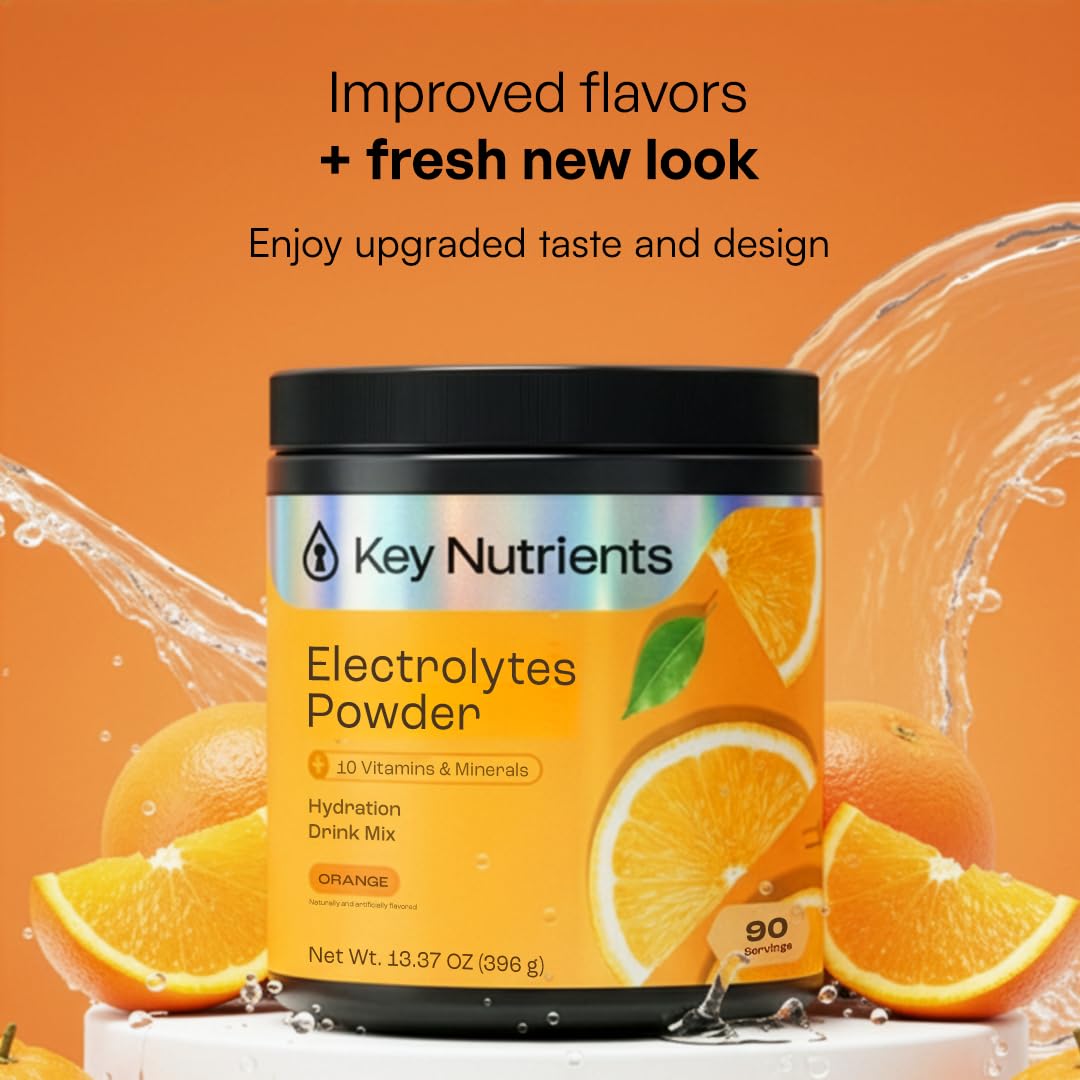 KEY NUTRIENTS Multivitamin Electrolyte Packets, No Sugar Variety Pack, 10Ct