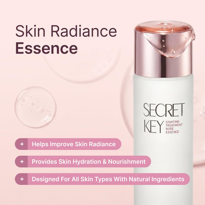 Starting Rose Galactomyces Essence Toner, Hydration & Glow (5.07 fl oz)