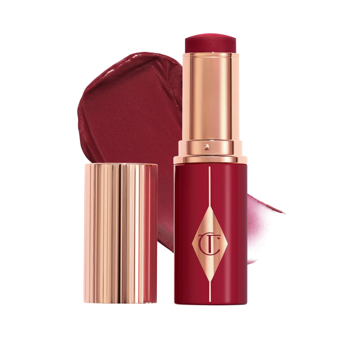 Suplement ​Charlotte Tilbury Unreal Healthy Glow Blush Stick - Buildable Cream Makeup with a Skincare-Infused Formula - Easy to Use, Blendable & Leaves Skin with a Luminous Sheen - Berry Glow - VelvetGlow USA
