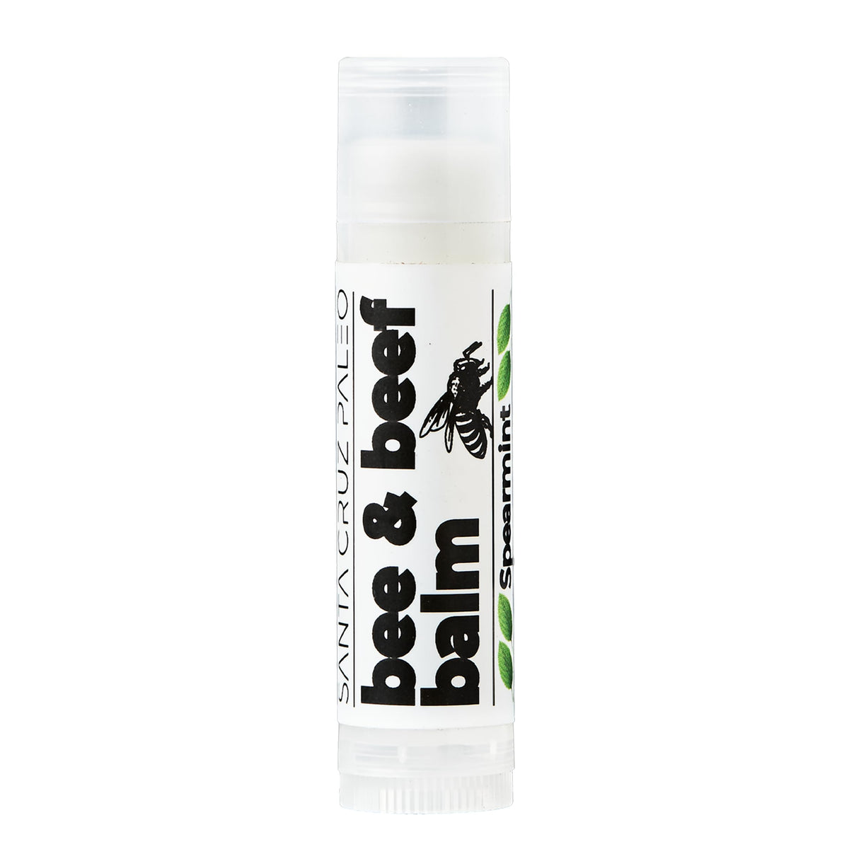 Santa Cruz Paleo Grass Fed Beef Tallow & Beeswax Lip Balm, 1 Pack, Beef Tallow for Skin Care Moisturizer, Hypoallergenic for Sensitive Skin, Long Lasting & Vitamin Rich, Unflavored