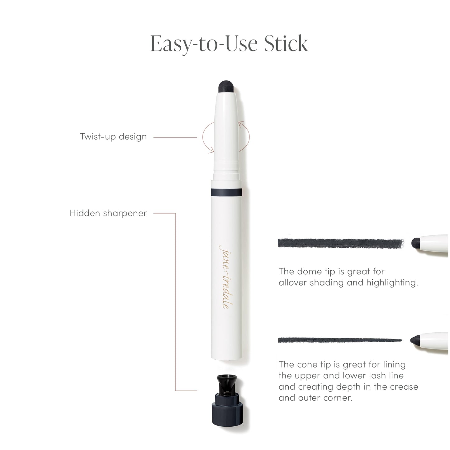 jane iredale ColorLuxe Eye Shadow Stick, Multi-Use Cream to Powder Formula with Sharpener, Highly Pigmented, Buildable, Long-Wear, Vegan, Cruelty-Free, Rosé jane iredaleBuy Supplements Australia