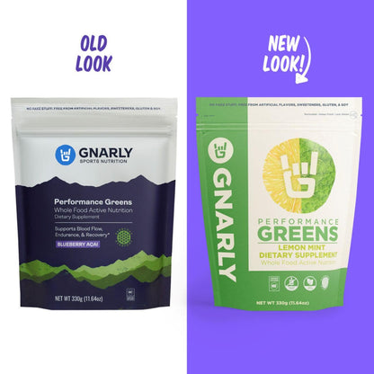 Gnarly Nutrition Greens Superfood Powder – Blueberry Acai Performance Super Greens Powder – NSF Sport Certified – Organic, Probiotics & Essential Micronutrients - Blueberry Acai, 11.64 oz