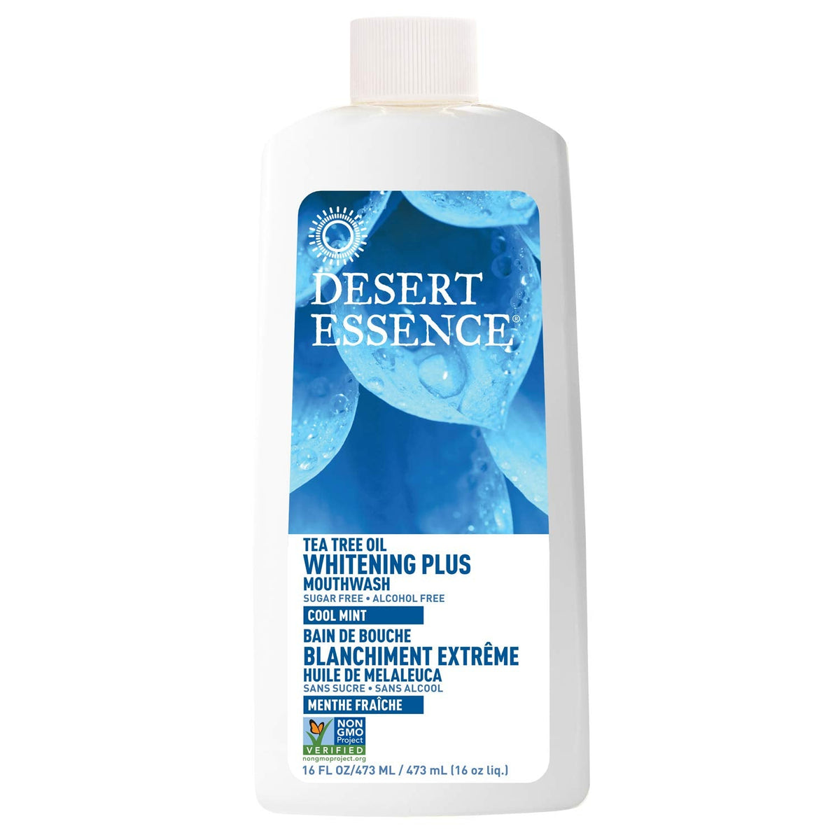 Desert Essence Mouthwash, Tea Tree Whitening Mint, 16 Fluid Ounce