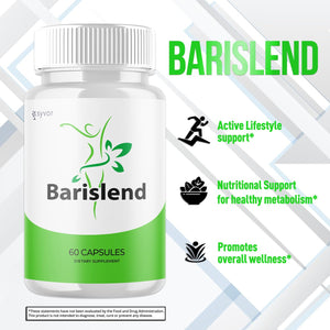 (3 Pack) Barislend Capsules, Official Barislend Pink Salt Pills with All Natural Ingredients, Bari-Slend Advanced Formula Vitamin Pills for Health and Wellness Support for Men and Women (180 Capsules) SyvorBuy Supplements Australia