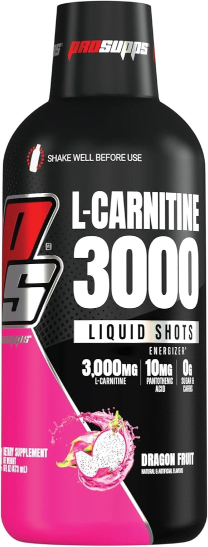 ProSupps L-Carnitine 3000 Stimulant Free Liquid Shots (Dragon Fruit) Amino23 Liquid Collagen Shots (Citrus Punch) Bundle