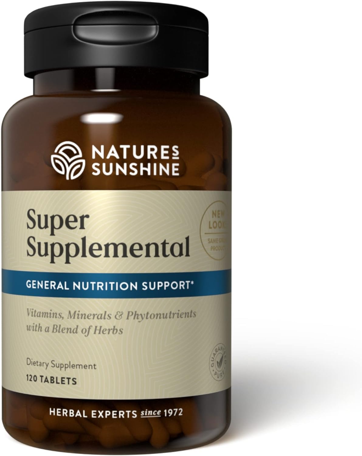 Natures Sunshine Super Supplemental dietary supplement bottle on a white background
