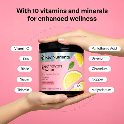 KEY NUTRIENTS Multivitamin Electrolyte Packets, No Sugar Variety Pack, 10Ct