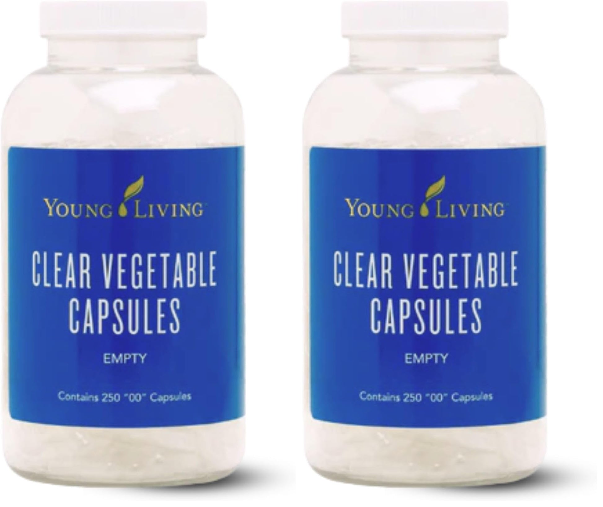 Young Living Clear Vegetable Capsules - 250 ct - Essential Oil Blends, Vitamins, Herbal Supplements, & Dietary Needs - Easy-to-Use, Vegan-Friendly, & Non-GMO (Pack of 2) Young LivingBuy Supplements Australia