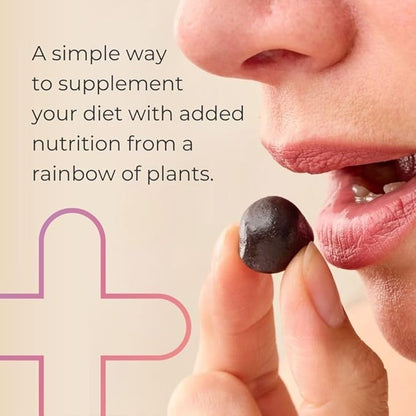 Juice Plus+ Fruit, Vegetable & Berry Blend Soft Chews (Chewables) - 30 Plant-Based Ingredients! Vegan Gummies for Kids & Adults - Gluten-Free, Non-GMO, No HFCS - Prepacked 3 Pouches (30 Chews Each) Juice Plus+ buy supplements Au