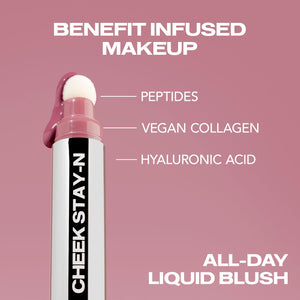 Sacheu Cheek STAY-N Liquid Blush for Cheeks — High Pigment, Buildable, Lightweight Cream Blush for Dewy & Radiant Flushed Cheeks — Long-lasting & Cruelty Free, I'm Guilty SacheuBuy Supplements Australia