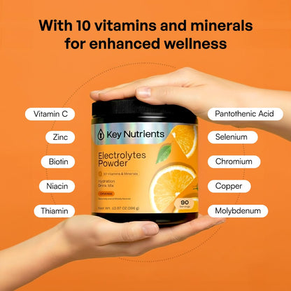 KEY NUTRIENTS Multivitamin Electrolyte Packets, No Sugar Variety Pack, 10Ct