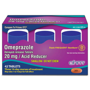 Ohm Omeprazole Delayed-Release Tablets, 20mg Acid Reducer, Treats Frequent Heartburn (12 Weeks of Supply, 84, Count) Ohm buy supplements Au