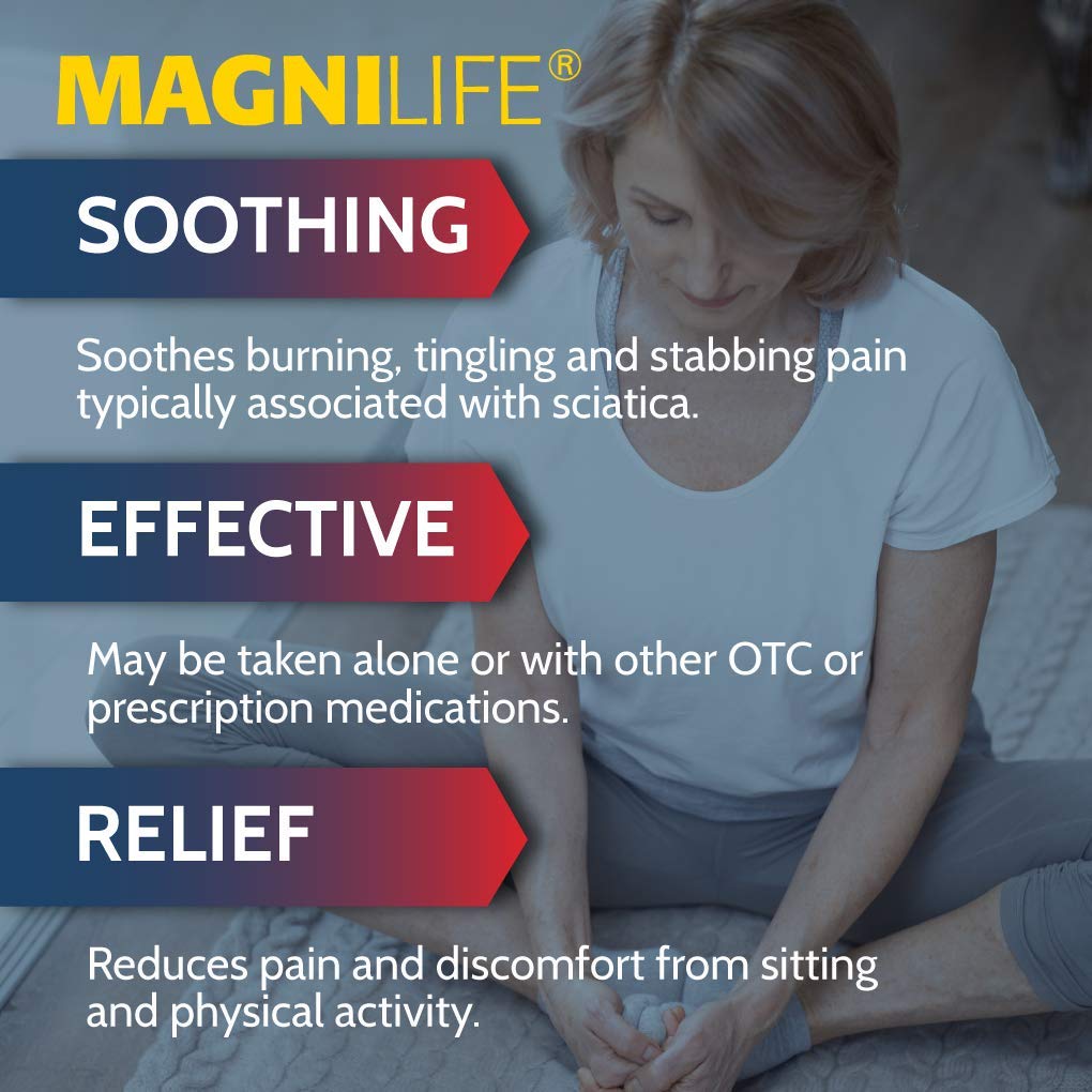 MagniLife Leg & Back Pain Relief Tablets,125 Ct, Fast-Acting Pain Relief Naturally Soothes Burning, Tingling & Stabbing Aches, Symptomatic or Preventative, Non-Habit Forming Quick-Dissolve Tablets MagniLife buy supplements Au